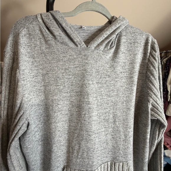 Gray Hooded Sweater UNISEX SIZE XL - Picture 3 of 6